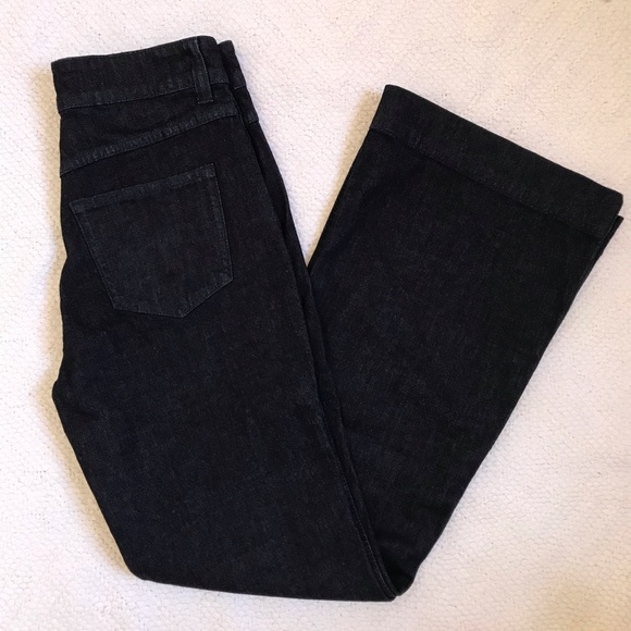 J CREW Wide-Leg Dark Wash Trouser Jeans 27 New